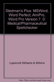 Stedman's Plus Spellchecker Version 7.0 (Cd-Rom For Windows, Individual)