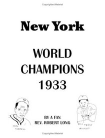 New York World Champions 1933