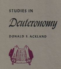 Studies In Deuteronomy