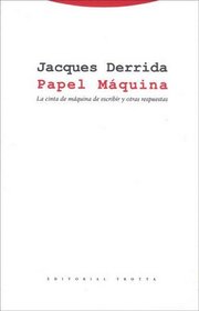 Papel Maquina: Cinta Maquina Escribir Y Otras Resp (Spanish Edition)