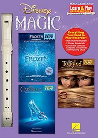 Disney Magic - Learn & Play Recorder Pack: 3 Songbooks + Recorder