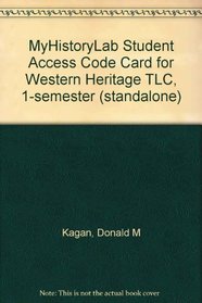 MyHistoryLab Student Access Code Card for Western Heritage TLC, 1-semester (standalone)