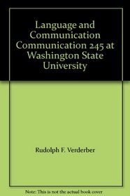 Language and Communication Communication 245 at Washington State University