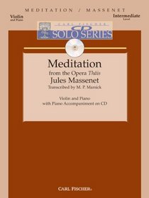 Meditation from the Opera Thais - Intermediate - Violin & Piano - BK/CD