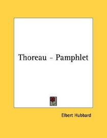 Thoreau - Pamphlet