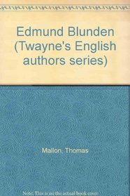 Edmund Blunden (Twayne's English authors series)