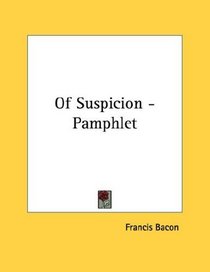 Of Suspicion - Pamphlet