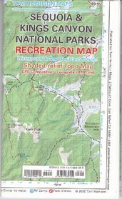 Sequoia & Kings Canyon National parks recreation map