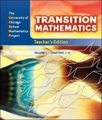 Transition Mathematics: Teacher's Edition Volume 1