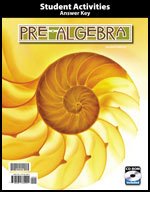 Pre-algebra, Student Activities Manual Teacher's Edition with CD