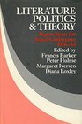 Literature Politics and Theory Papers from the Essex Conference 197684