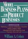 Model Business Plans for Product Businesses