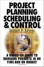 Project Planning  Scheduling  Control 3rd Edition