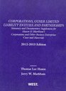 Corporations Other Limited Liability Entities and Partnerships Statutory and Documentary Supplement 20122013