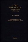 Lord Grenville A Bibliography