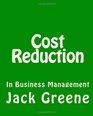 Cost Reduction In Business Management
