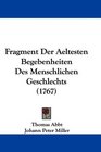 Fragment Der Aeltesten Begebenheiten Des Menschlichen Geschlechts