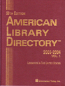 American Library Directory 20032004 56th Edition