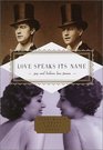 Love Speaks Its Name  Gay and Lesbian Love Poems