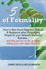 The 5 Levels of Formality How to Best Avoid Rejection Ridicule  Resistance when Prospecting People for your Network Marketing Businessand why  avoided telling your own sister about it