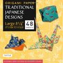 Origami Paper  Traditional Japanese Designs  Large 8 1/4  48 Sheets
