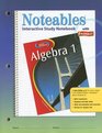 Glencoe Algebra 1 Noteables Interactive Study Notebook with Foldables