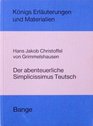 Erluterungen zu Hans Jakob Christoffel von Grimmelshausen Der abenteuerliche Simplicissimus Teutsch