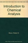 Introduction to Chemical Analysis