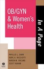 In a Page Ob/Gyn  Women's Health