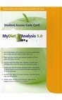 MyDietAnalysis 50 Student Access Code Card