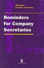 Reminders for Company Secretaries