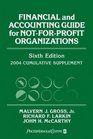 Financial and Accounting Guide for NotforProfit Organizations 2004 Cumulative Supplement