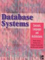 Database Systems Concepts Languages Architectures Concepts Languages and Architectures