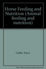 Horse Feeding and Nutrition