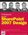 Professional SharePoint 2007 Design