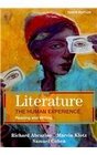 Literature The Human Experience 10e  LiterActive