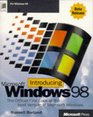 Introducing Microsoft Windows 98  The Official First Look at the Next Version of Microsoft Windows