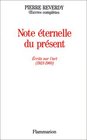 Notes ternelles du prsent