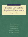 Business Law and the Regulatory Environment Concepts and Cases