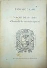 Macht des Bildes Ohnmacht der rationalen Sprache Zur Rettung des Rhetorischen