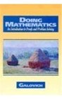 Doing Mathematics An Introduction to Proofs and ProblemSolving
