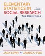Elementary Statistics in Social Research Essentials