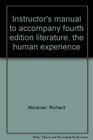 Instructor's manual to accompany fourth edition literature the human experience