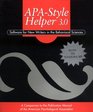 APA Style Helper 30 Software for New Writers in the Behavioral Sciences