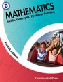 Math Workbook Mathematics  Skills Concepts Problem Solving Level D  4th Grade