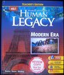 HOLT World History Human Legacy TEACHER'S EDITION