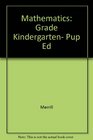 Mathematics Grade Kindergarten Pup Ed