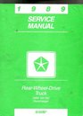 Chrysler Corp Service Manual 1989 Dodge Trucks