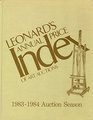 Leonard's ANNUAL Price Index of Art Auctions Volume 4