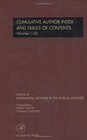 Cumulative Author Index and Tables of Contents Volumes132  Author Cumulative Index